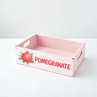 Boîte d'emballage personnalisée pour grenades, en carton ondulé robuste anti-écrasement, pour l'expédition de fruits