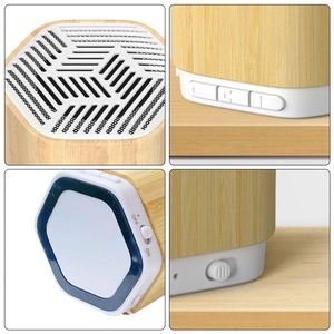 Bamboo Custom Logo TF Card Slot Music Sound 5W Powered Wireless Portable <b>Speakers</b> - Product Image 2