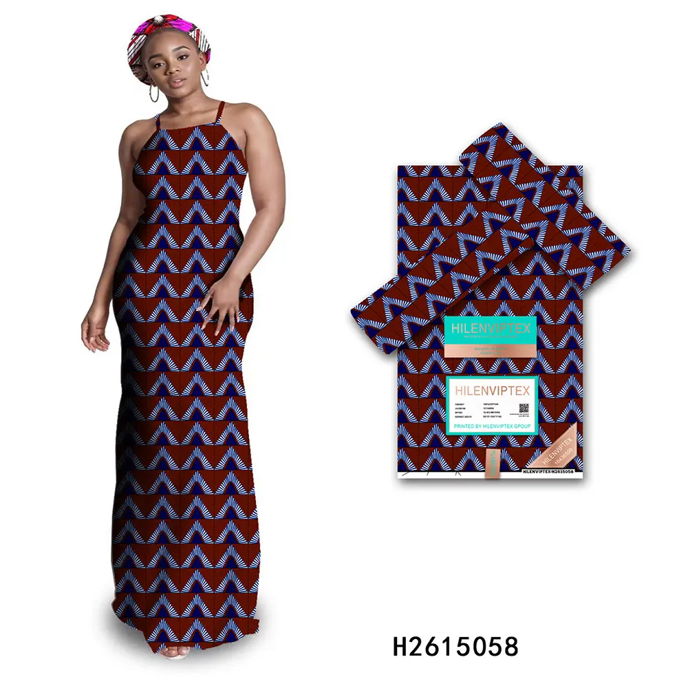 Novo modelo de design tecido de algodão africano batik estampado tecido ancara estampado cera africana holandês cera pagne 135GSM