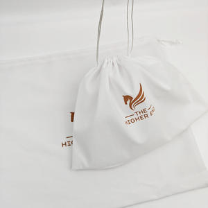 Luxury Cosmetic White Collector <b>Makeup</b> Organic Storage Dust-proof <b>Drawstring</b> <b>Bag</b> Eco-friendly Custom Jewelry Cotton Apparel - Product Image 1