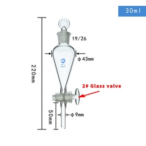 Huke Khoa Học Tùy Chỉnh 5000 ml Thủy Tinh <span class=keywords><strong>Separatory</strong></span> Phễu Cho Phòng Thí Nghiệm Sử Dụng - Product Image 5