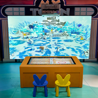 Table de dessin interactive multi-joueurs Magic Touch de 43 pouces avec projection pour centres d'éducation précoce et centres commerciaux
