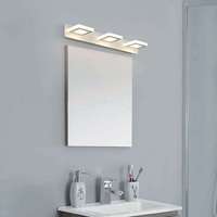 Applique murale méditerranéenne moderne avec lumière LED pour miroir, luminaire de coiffeuse réglable, télécommande, taille personnalisable