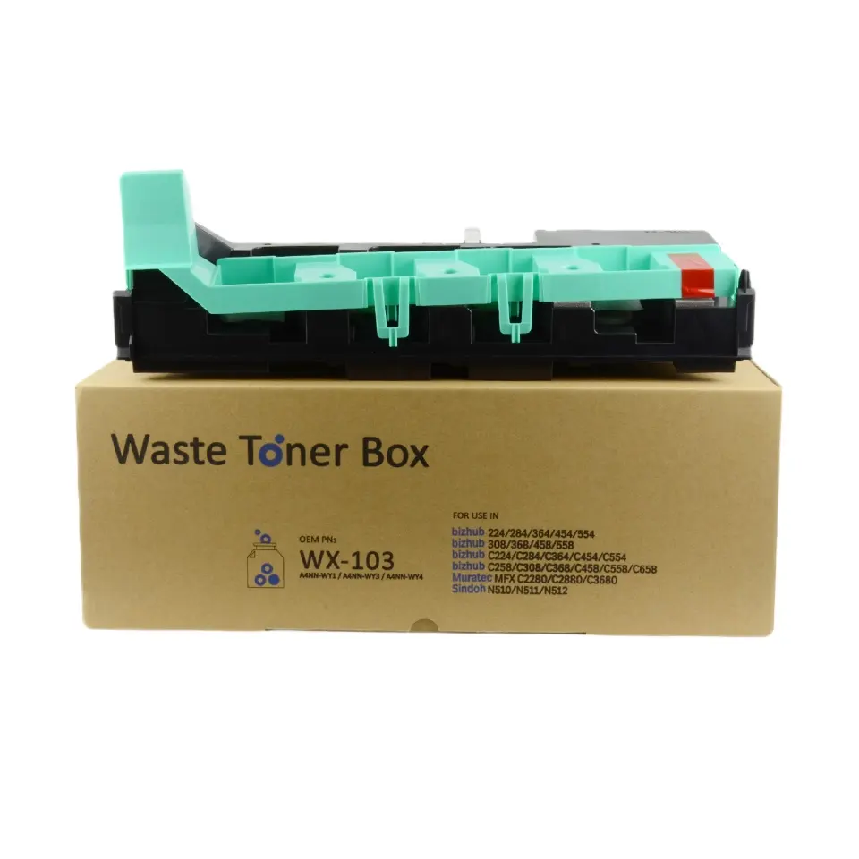 WX103 WX-103 kotak Toner Konica Limbah Toner untuk Mesin copier Minolta Bizhub 224e 284e 364e 454e 554e C220 C221 C221S