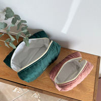 Pochette Personnalisée en Tissu, Trousse de Maquillage de Voyage Mini avec Logo Personnalisé pour Articles Cosmétiques Professionnels