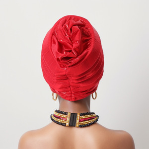 Go Party stile etnico 12 colori brillante avvolgente testa brillante Multi-strato cappelli africani musulmani cappelli <span class=keywords><strong>turbante</strong></span> cappello berretto copricapo bandane - Product Image 6