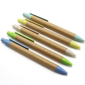Bolígrafo de Papel Kraft Reciclable Ecológico Personalizado para Oficina y Escuela, Impresión a Todo Color de 1.0 mm, Reutilizable con Logotipo - Product Image 2