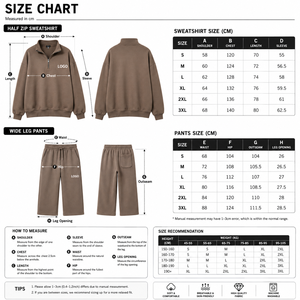 Conjunto de Sudadera de Media Cremallera y Pantalones Anchos para Mujer con Logotipo Personalizado, Chándal Casual Oversize de 2 Piezas, Fabricante Mayorista - Product Image 3