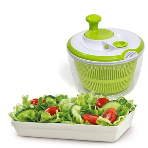 Essoreuse à salade 2023 Conteneur de 5L pour légumes en plastique multifonctions, gadget de cuisine