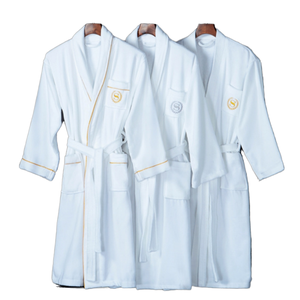 Customizable Personalized Bathrobe Cotton Gauze Fluffy <strong>Dressing</strong> <strong>Gown</strong> for <strong>Men</strong> Women Hotel Spa Luxury Robe With Logo - Product Image 1