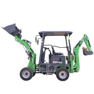 TOPONE ekskavator Mini elektrik 500kg, pemuat roda kecil hidrolik TBL15-600 ujung depan elektrik - Product Image 3