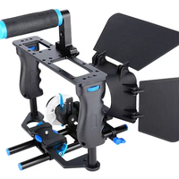 Kit de cage pour caméra vidéo DSLR portable Stabilisateur de caméra Support Cage C200 Équipement de tournage professionnel Boîte pare-soleil