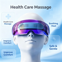 Masseur oculaire à pression d'air, chaleur et vibrations, appareil de massage intelligent pour les yeux, musique Bluetooth, pliable, contrôle de la minuterie, 5 modes, pour la fatigue et la sécheresse oculaire