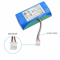 Paket Baterai Li-ion 7.4V 18650 1500mAh 2S1P dengan Konektor PCM UN38.3 untuk Printer Thermal Printer Label Portabel CE Custom OEM
