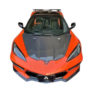 Capó de Fibra de Carbono Estilo ST para Corvette C8 (2019-), Nuevo, Autoadhesivo con Herrajes de Montaje - Product Image 1