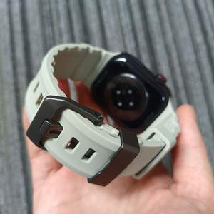 Montre CHARM avec boucle ardillon, bracelet en silicone souple respirant orange et blanc, 49 mm, style sportif pour homme, Wild <span class=keywords><strong>Trail</strong></span> - Product Image 6