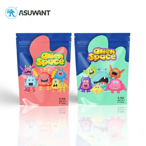 Colorful Packaging Smell Proof Ziplock Bolsas Packaging 3.5 Resealable 1 Gram 4g Custom Printed Candy 3.5g Mylar Bags