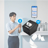 Impresora Térmica de Recibos y Códigos de Barras de 80 mm con Cortador Automático, Inalámbrica, Bluetooth, USB, WIFI, Máquina de Impresión de Facturas