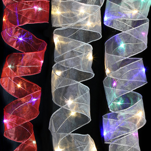 Pita Kado Natal LED 5cm Berkualitas Terbaik 2026, Dekorasi Natal untuk Pesta Keluarga, Pengiriman Langsung - Product Image 2