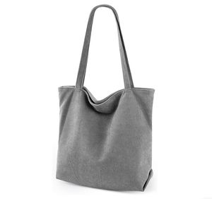 <b>Medium</b> Size Custom Logo Eco-Friendly Corduroy Woven <b>Tote</b> <b>Bag</b> Recyclable Canvas Carry <b>Bag</b> Letter Pattern for Ladies Shopping <b>Bags</b> - Product Image 1