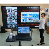 Tableau blanc interactif 4K à prix d'usine, écran tactile Android intelligent de 65, 75, 85, 86, 100, 120 pouces