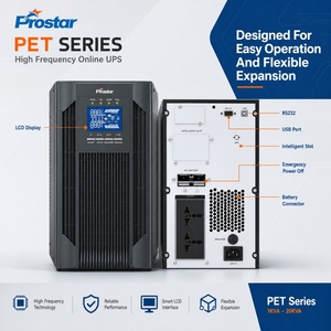 Prostar Uninterruptible Power Supply 1000VA Online UPS 220V Pure Sine Wave with Pre-Installed <strong>Battery</strong> for Home Office <strong>PC</strong> <strong>Backup</strong> - Product Image 1