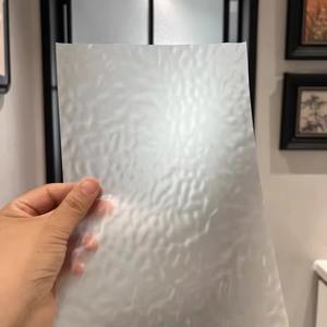 Water Ripple Explosion-proof Self-adhesive Modern Home Use Heat <b>Insulation</b> Decorative Glass Film - Product Image 1