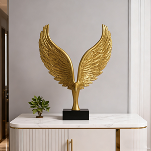 Scultura Moderna di Ali d'Angelo Dapeng di Alta Gamma, Artigianato in Resina Dipinta a Mano per Decorazioni Domestiche e Festive - Product Image 2