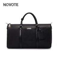 Sac de voyage en cuir PU tendance automne-hiver 2025, motif géométrique, fermeture éclair, portable, haut de gamme, pour week-end