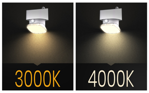 Lampe solaire <span class=keywords><strong>murale</strong></span> SRESKY pour clôture extérieure avec <span class=keywords><strong>luminosité</strong></span> LED et détecteur de mouvement pour jardin, cour et allée - Product Image 2