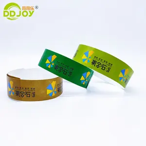 Tyvek-pulsera de papel desechable personalizada, 3/4 pulgadas, para eventos/Parque/fiesta/Festival, venta al por mayor