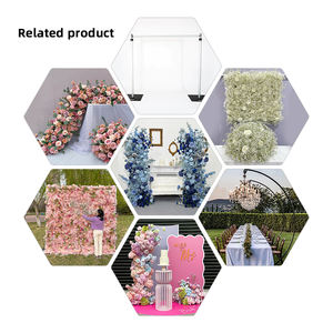 <span class=keywords><strong>Promise</strong></span> Wedding Stand Backdrop Azul Composto Flor Decoração 2 Lados Flor Arco Azul Arranjos Floral - Product Image 5