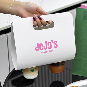 Custom logo <strong>Paper</strong> <strong>Cup</strong> Holder Disposable <strong>Cup</strong> Holder <strong>2</strong>/4 Collapsible Takeaway <strong>Cup</strong> Holder Carrier Tray Packing - Product Image 2