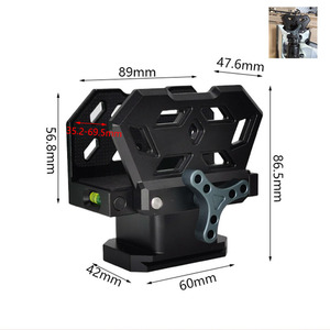 Soporte de trípode ligero de aluminio para tiro, abrazadera táctica para montaje en sillín, adaptador de caza para exteriores con rosca de <span class=keywords><strong>3</strong></span>/8 pulgadas - Product Image 2