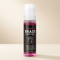 Mousse coiffante pour tresses à marque privée, haute brillance, sans résidus et légère, pour tresses, tresses bohèmes, torsades et locks