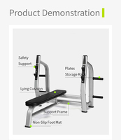 Appareil d'entraînement fonctionnel Wavar avec banc plat de sécurité et plateforme pour exercices de musculation et de squat