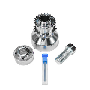 Pièces de moteur de mise à niveau automobile, moyeu de vilebrequin à spline à blocage par goupille en aluminium forgé N55 S55 - Product Image 3