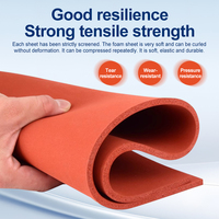 Feuille en caoutchouc imperméable de mousse d'éponge de silicone d'isolation thermique