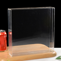 Boîte à dragées transparente pour macarons et friandises, étui cadeau carré en PS avec couvercle 1700 ml pour boutique, boulangerie et fournitures de fête