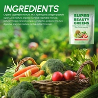 Poudre verte biologique super-alimentaire Super Beauty à marque privée Amaz OEM/ODM/OBM, enrichie en vitamine C pour stimuler le système immunitaire