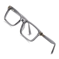 Montura de Gafas Cuadradas de Moda para Hombre, Gafas con Bloqueo de Luz Azul, Diseño de Marca, Lentes Ópticas para Miopía y Lectura, TR90