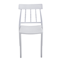 Offre Spéciale de haute qualité blanc extérieur jardin mariage événement chaise en plastique ensemble de mobilier d'extérieur