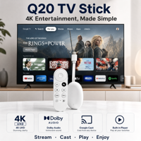 Clé TV Allwinner H618 Q20 Android 12 2 Go 16 Go 4K Double Wi-Fi 6 BT 5.0 GTV ATV AOSP Lecteur Multimédia Compact Dolby OEM ODM 1 pièce MOQ DIY