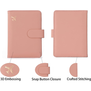 Porte-cartes de visite en cuir PU de haute qualité, motif personnalisé, mini portefeuille fin avec utilisation pour cartes de crédit et passeport - Product Image 5