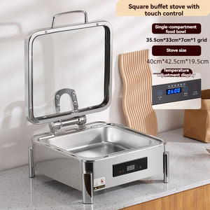 Olla Eléctrica <span class=keywords><strong>para</strong></span> Calentar Alimentos OULU de Alta Calidad, 9L, Acero Inoxidable, Calentador de Alimentos de Lujo, Control Inteligente, Apagado Automático, Pantalla Digital - Product Image 5