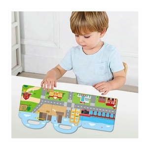 Livre d'activités magnétique Montessori pour la maternelle, livre silencieux avec autocollants, jouets éducatifs de puzzle magnétique pour les enfants, garçons et filles - Product Image 6