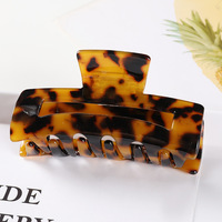 Pinzas de Pelo Rectangulares de Acrílico Rojo con Ácido Acético de la Marca AWYQYH para Mujeres a la Moda