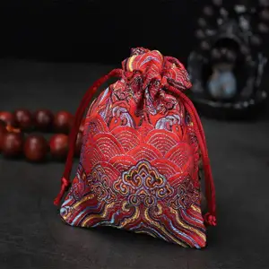 90x120mm wholesale chinese style Brocade velver bracelet jewelry gift packing bags