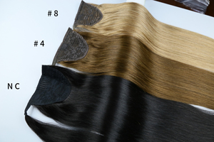 LXT5Wholesale Natural Virgin Bandit Real Russian Remy Ukrain Keratin Machine Extensiones de cabello de doble trama - Product Image 5