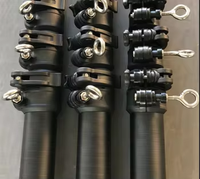 Fabriqué en Chine, OEM, Premium, 100% Fibre de Carbone, Poteau télescopique de 10FT, 15FT, 18FT pour la pêche à la traîne et l'équipement en eau salée